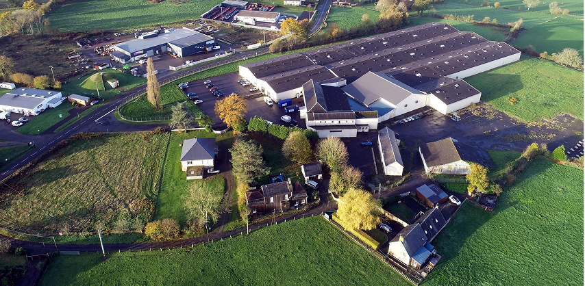 Imprimerie Corlet en Normandie vue du ciel